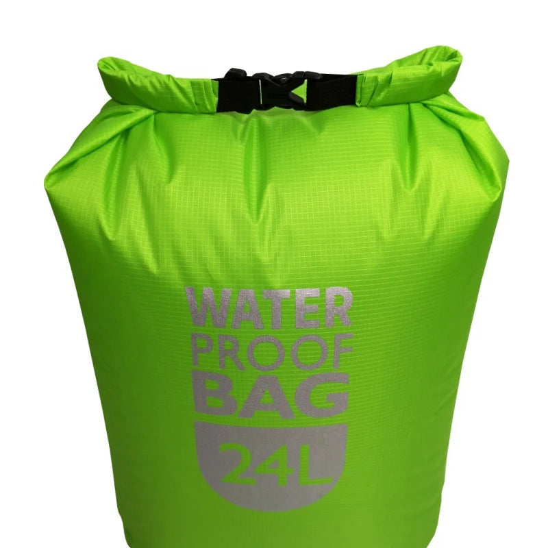 Waterproof Dry Bag –  Polyester Roll-Top Sack for Kayaking, Camping & Rafting (6L / 12L / 24L)