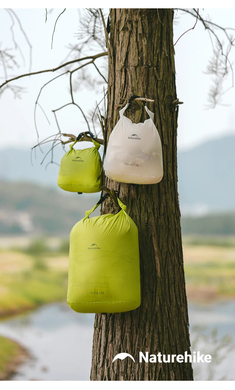Naturehike Waterproof Dry Bag – Compression Roll-Top Sack for Kayaking, Rafting & Camping (2L / 4L / 8L)