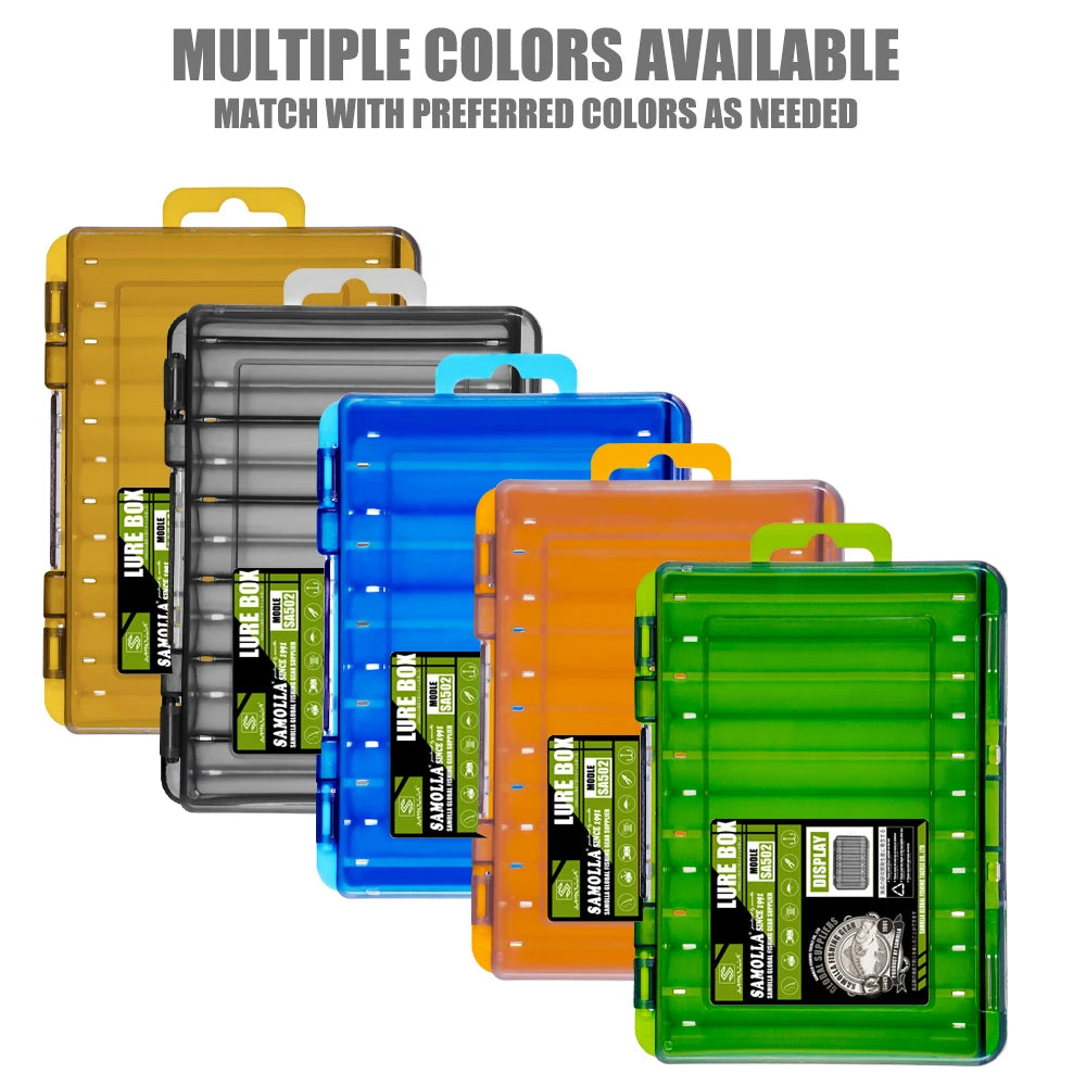 14-Compartment tackle Box - Lure & Hook Organizer