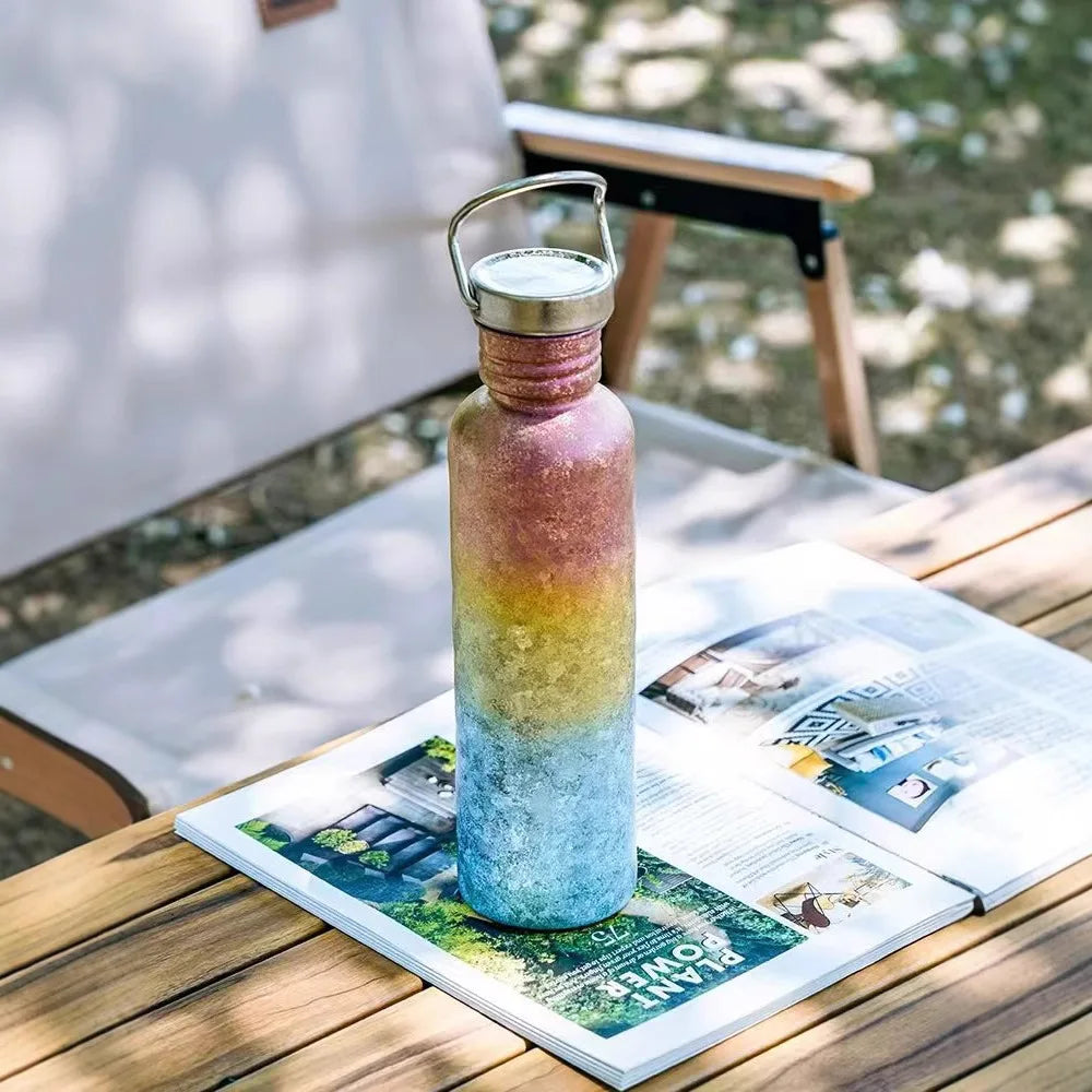 Titanium Water Bottle for Camping & Hiking
