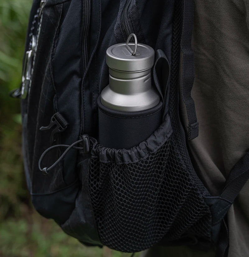 Boundless Voyage Titanium Water Bottle – Wide Mouth, Leak-Proof, Lightweight