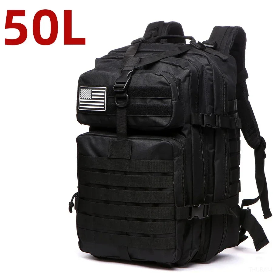 25L/50L Waterproof Tactical Backpack - Motorcycle Camping Hiking Rucksack