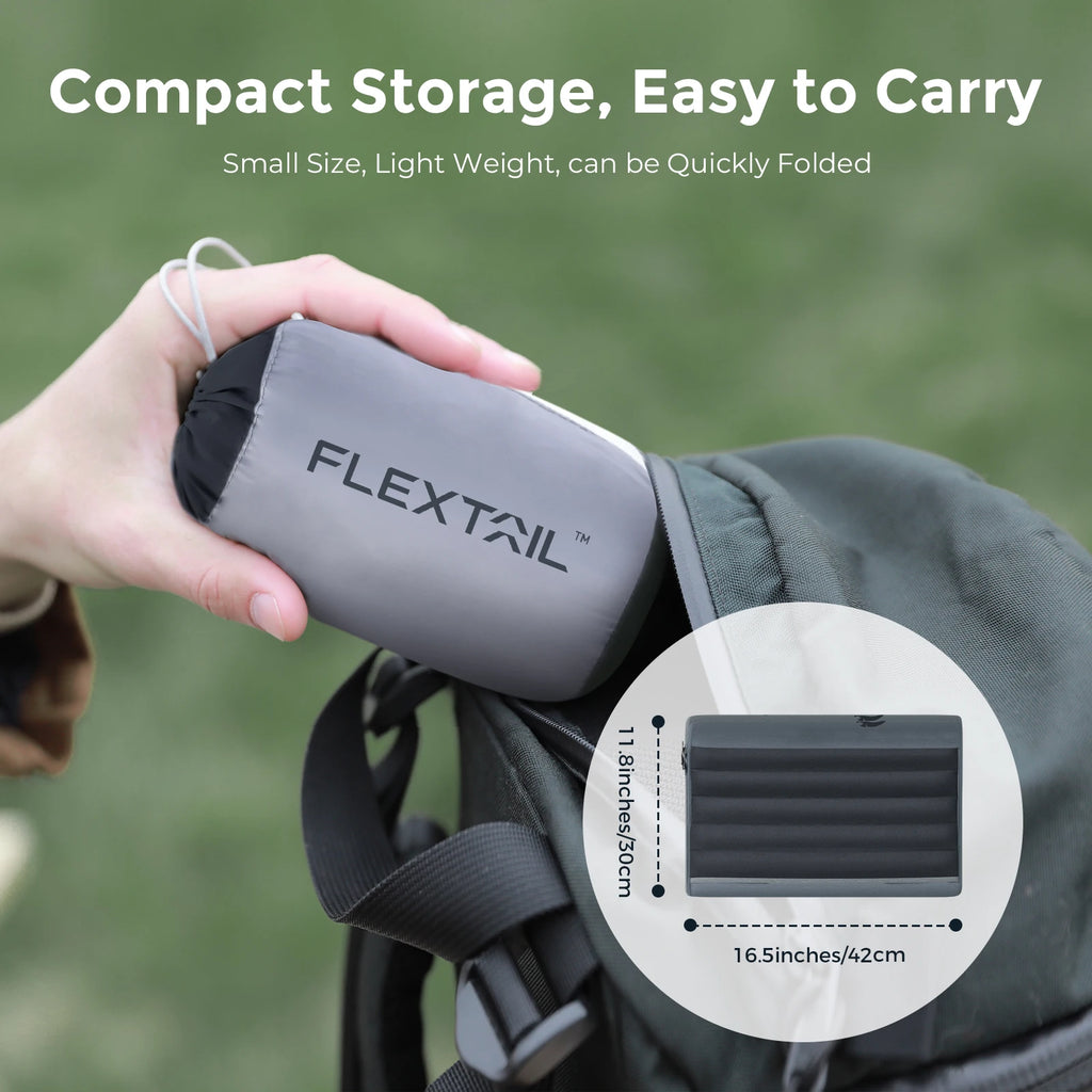 Flextail Inflatable Camping Pillow – Ergonomic, Lightweight & Washable