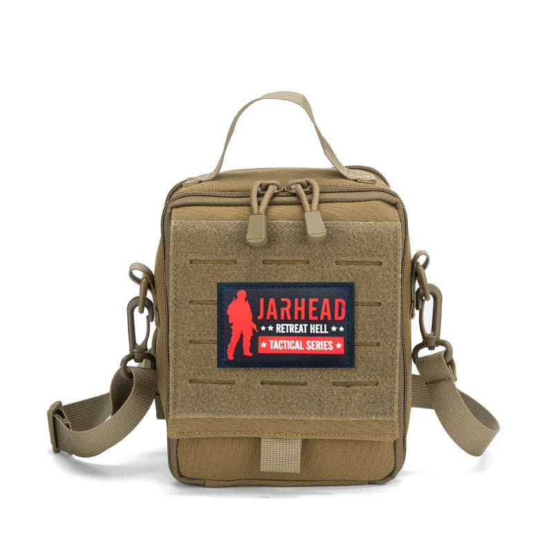 Tactical MOLLE First Aid Pouch – 600D Nylon EDC Organizer Bag (Black, Tan, OD Green)