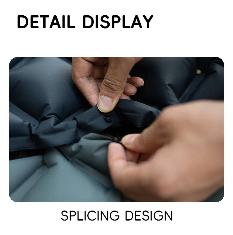 Self-Inflating Camping Mat with Pillow for Moto-Camping