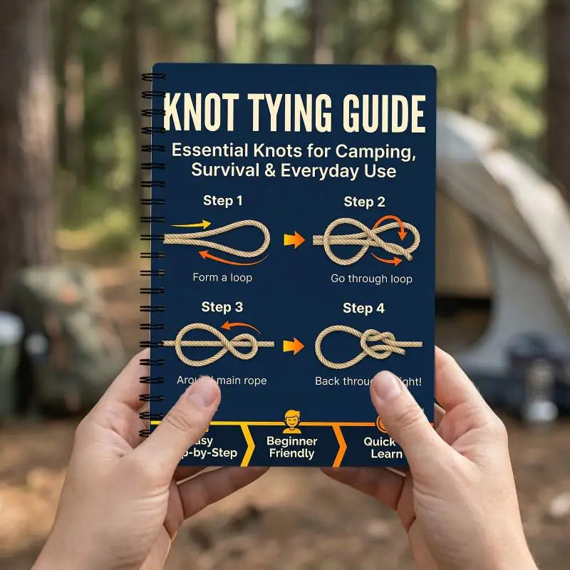 Illustrated Knot Tying Guide for Camping & Hiking