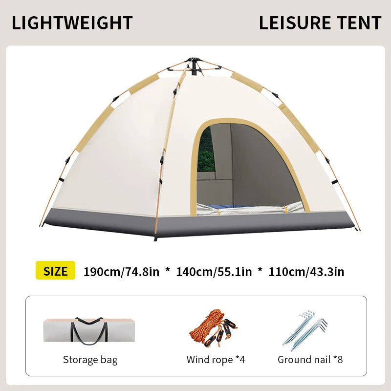 Pop-Up Solo Camping Tent - Instant Setup 1-Person Shelter