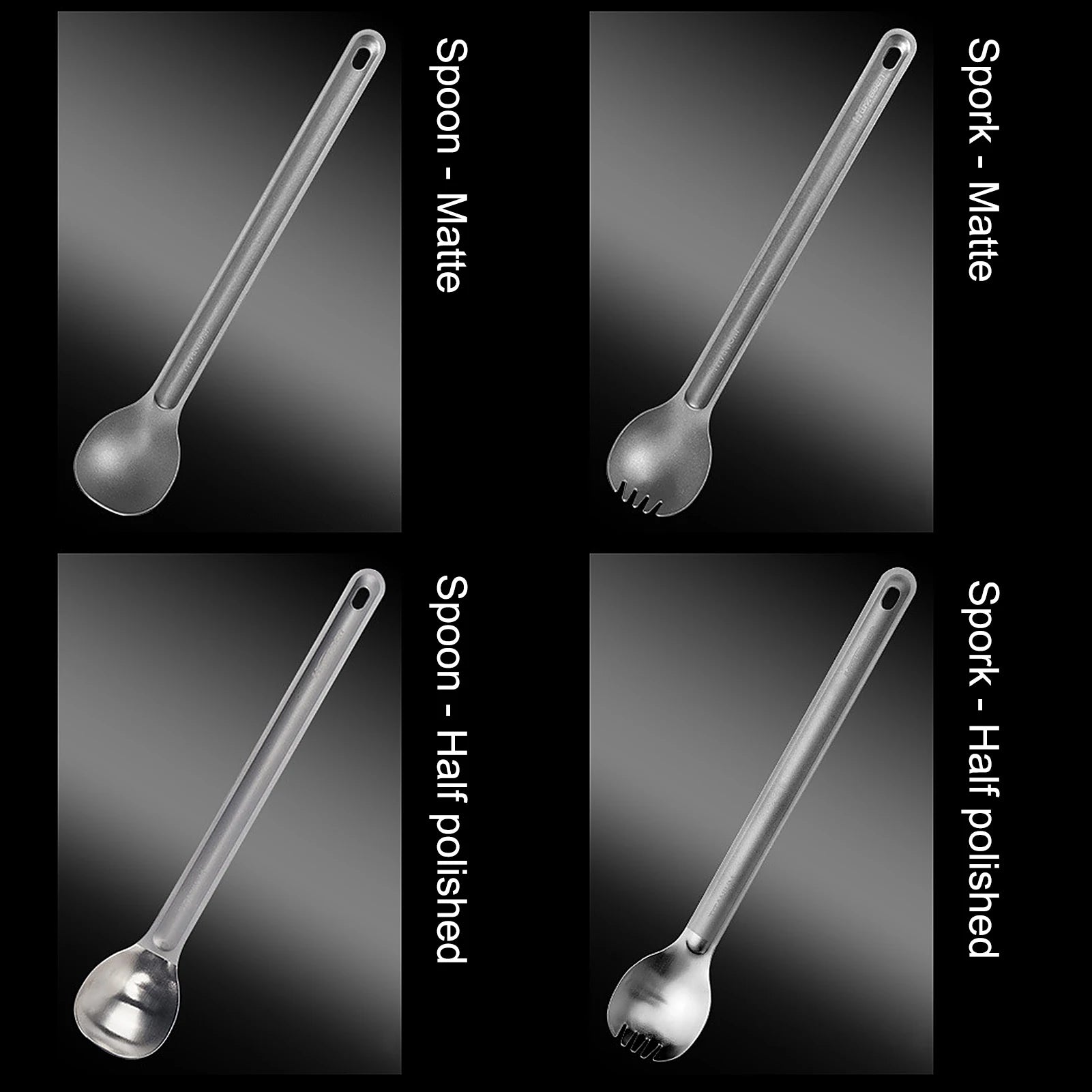 Titanium Long Handle Spork