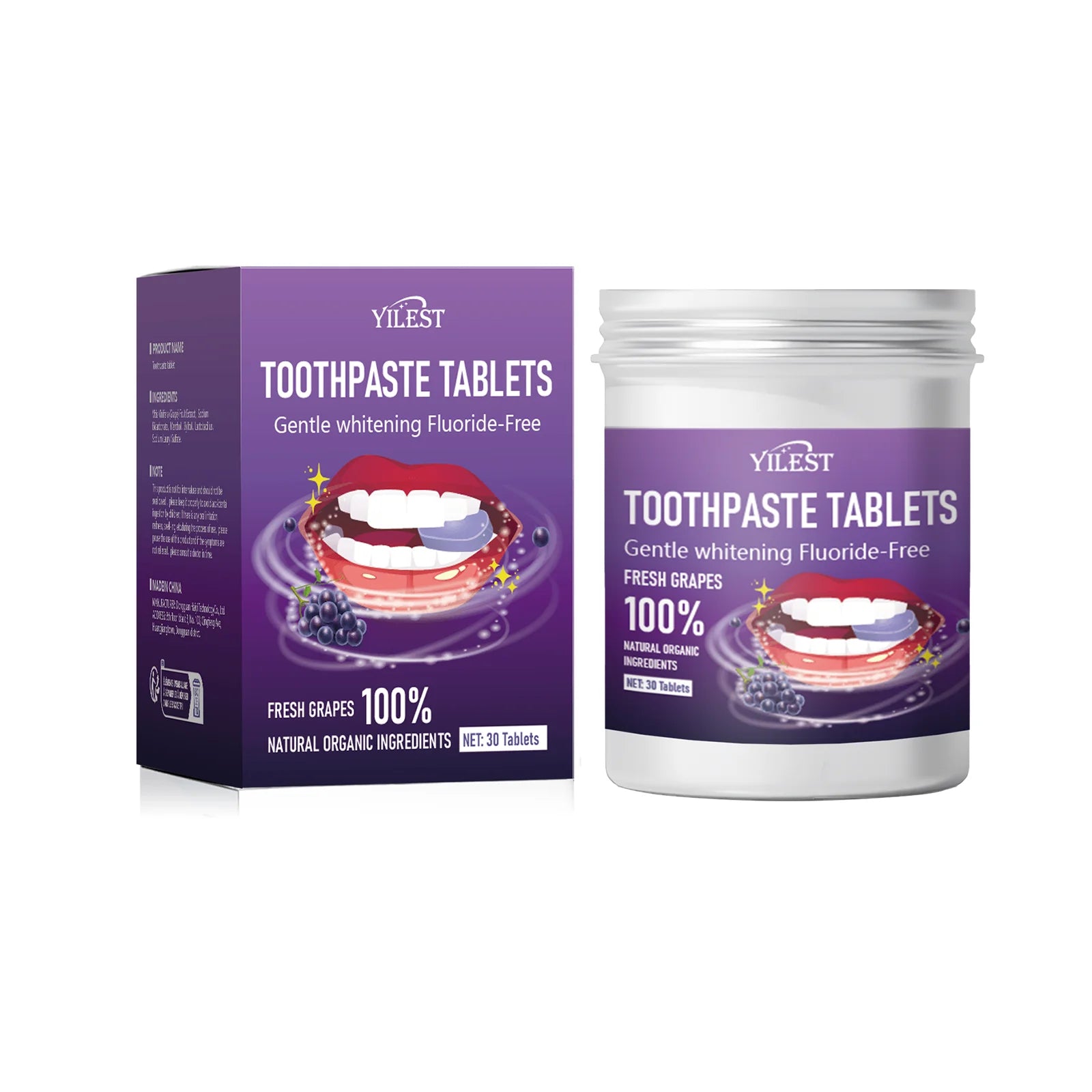 Oral Hygiene Solid Toothpaste Tablets easy to carry for camping
