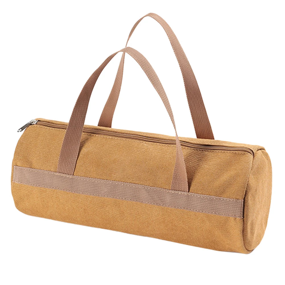 Canvas Tent Stake & Camping Tool Storage Bag – Brown