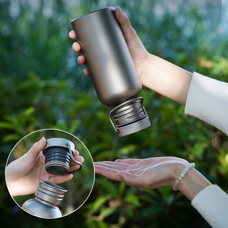 Titanium Water Bottle Outdoor Camping Supplies