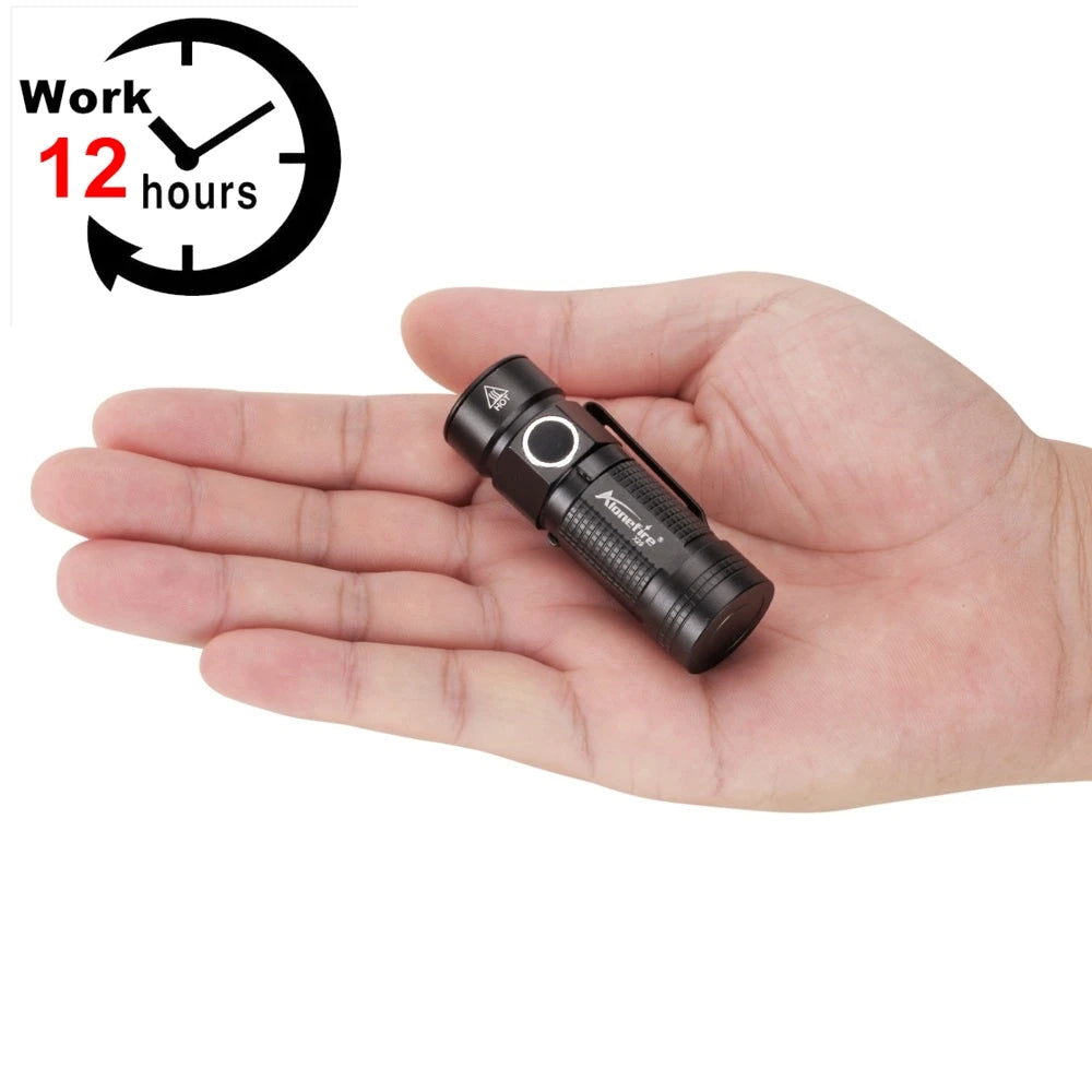 Compact flashlight CR123A battery(brighter than AA lights) Motorcycle + camping use
