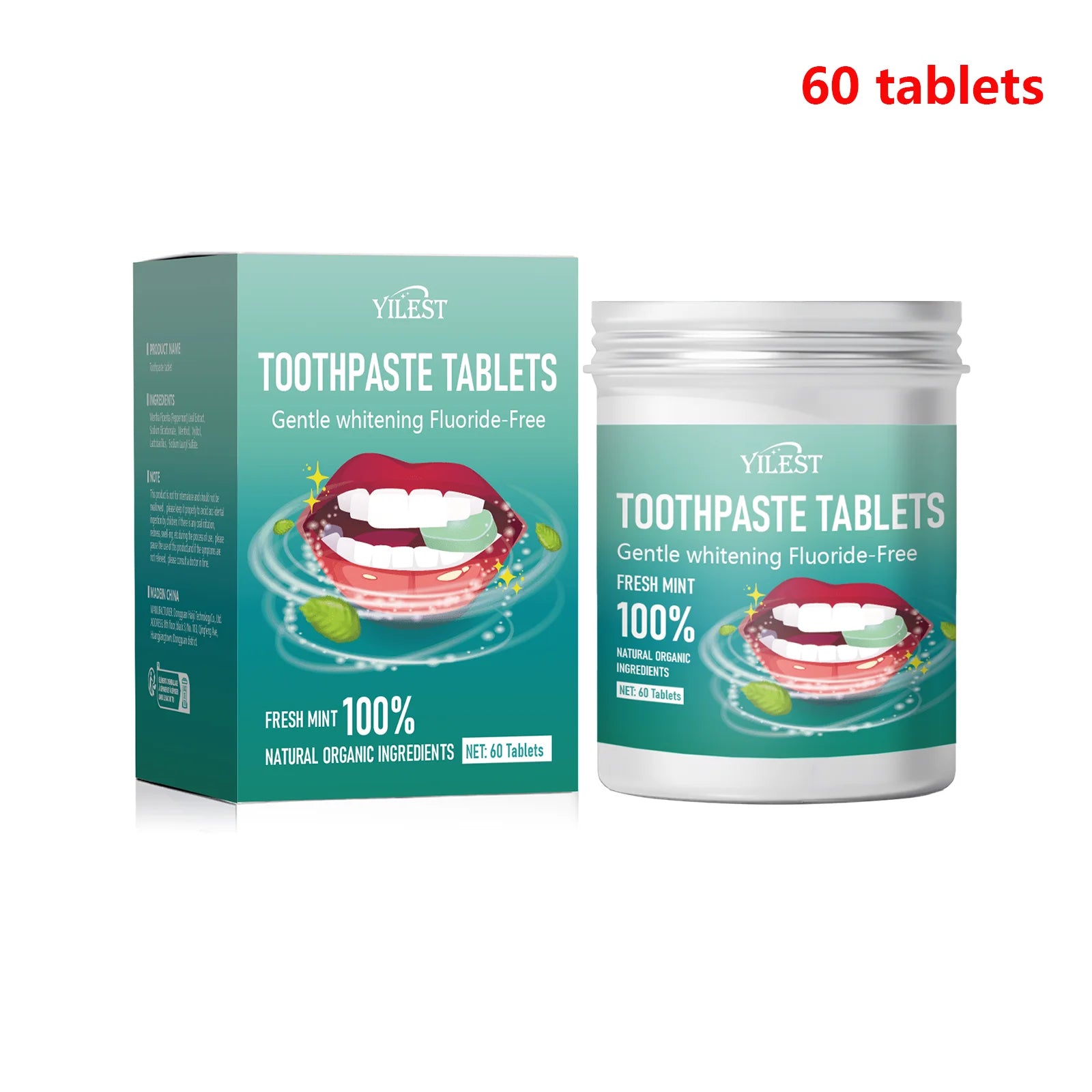 Oral Hygiene Solid Toothpaste Tablets easy to carry for camping