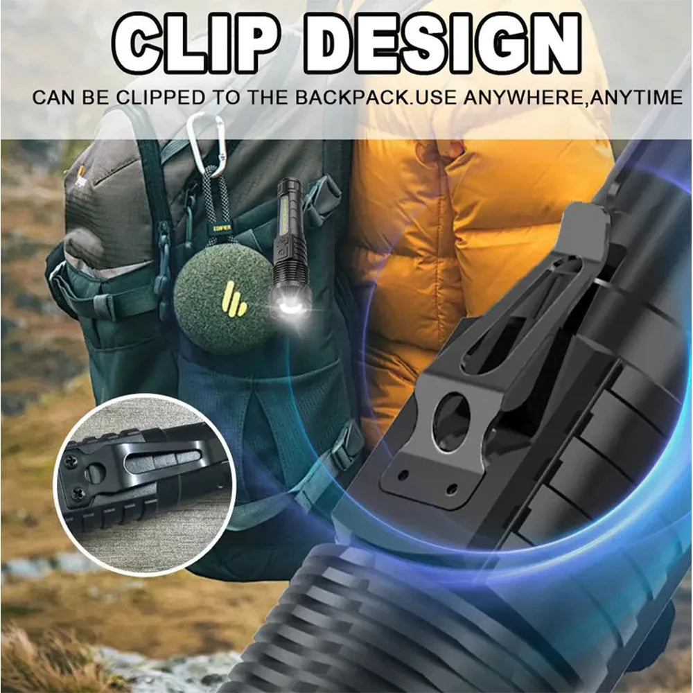 6-Mode Rechargeable LED Flashlight