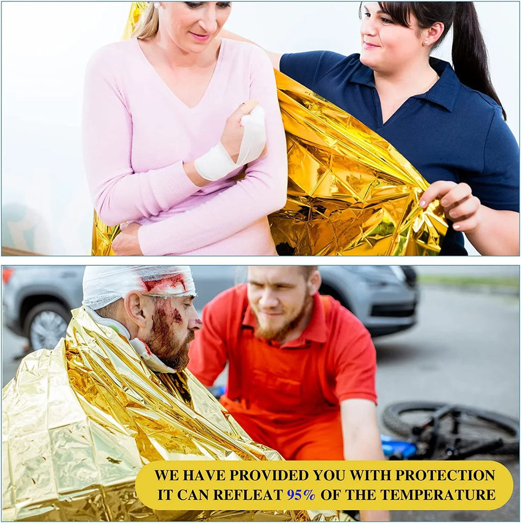 Gold Emergency Thermal Blanket – 160 × 210 cm