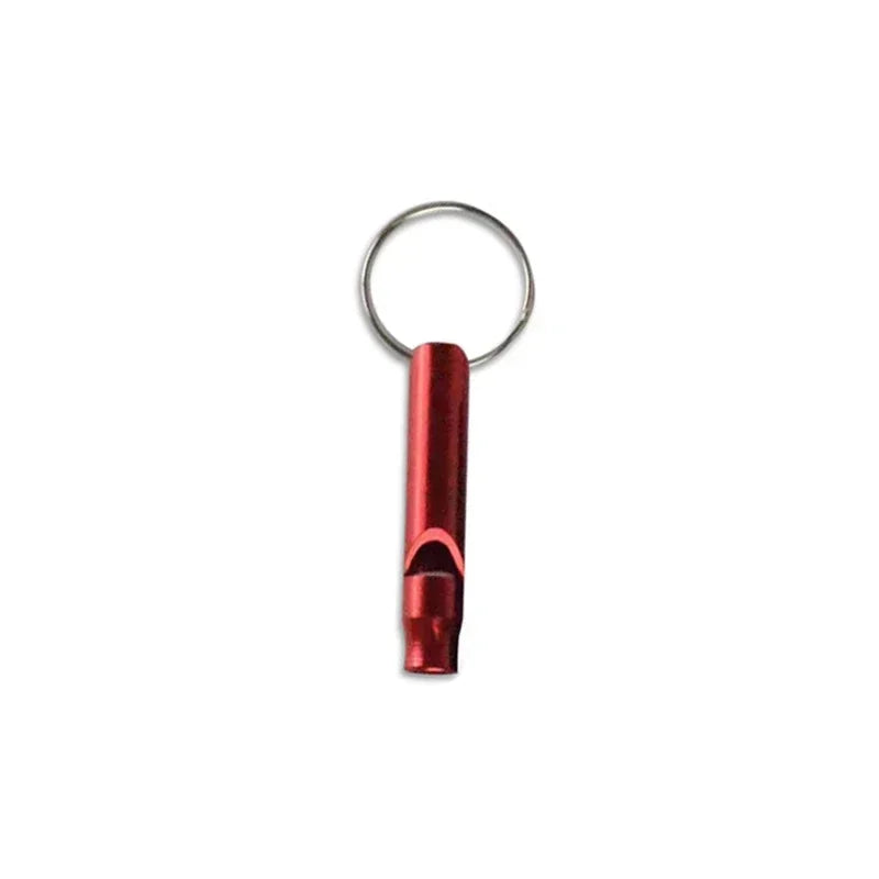 Mini Aluminum Alloy Survival Whistle – Keychain Emergency Whistle for Camping & Outdoors