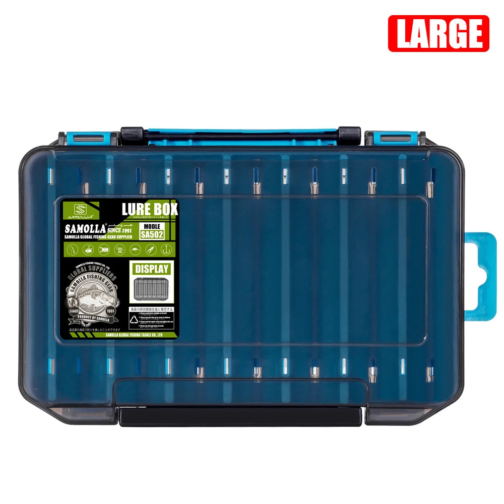 14-Compartment tackle Box - Lure & Hook Organizer