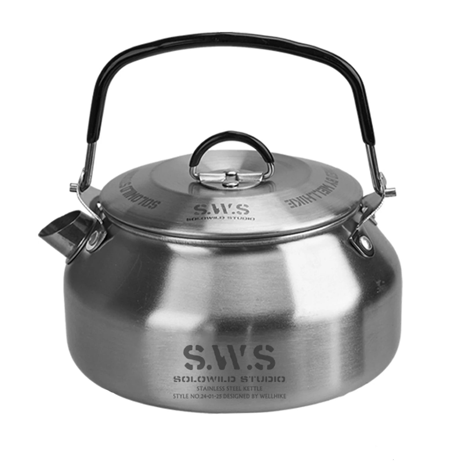 Ultralight Stainless Steel Camping Kettle (0.8L)