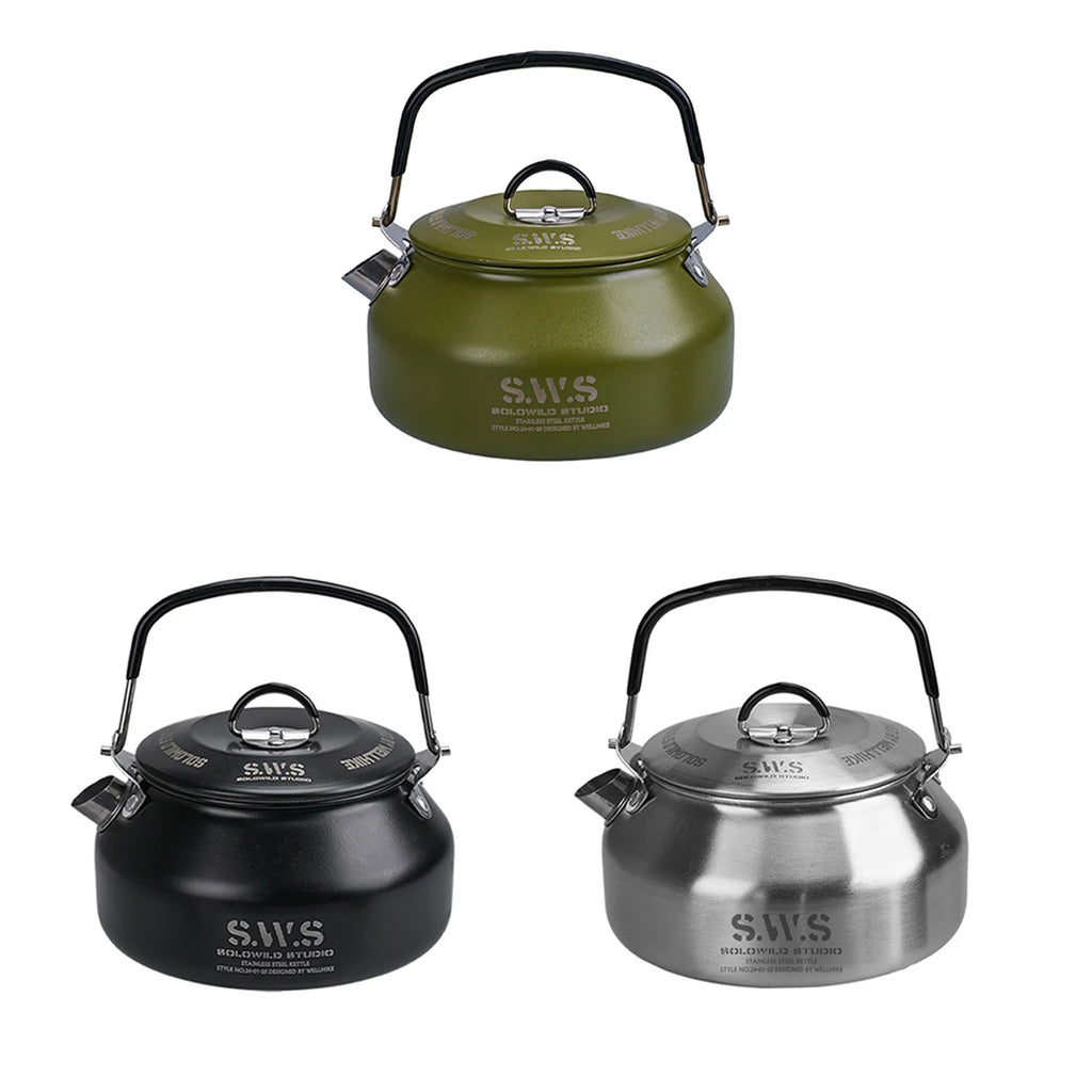Ultralight Stainless Steel Camping Kettle (0.8L)