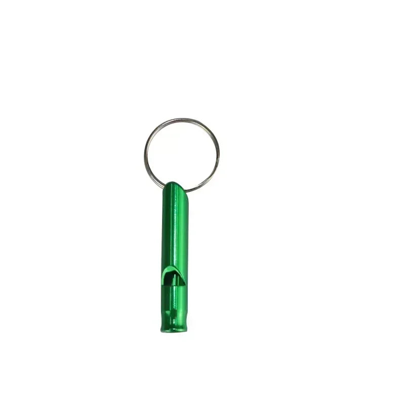 Mini Aluminum Alloy Survival Whistle – Keychain Emergency Whistle for Camping & Outdoors