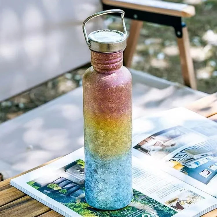 Titanium Water Bottle for Camping & Hiking