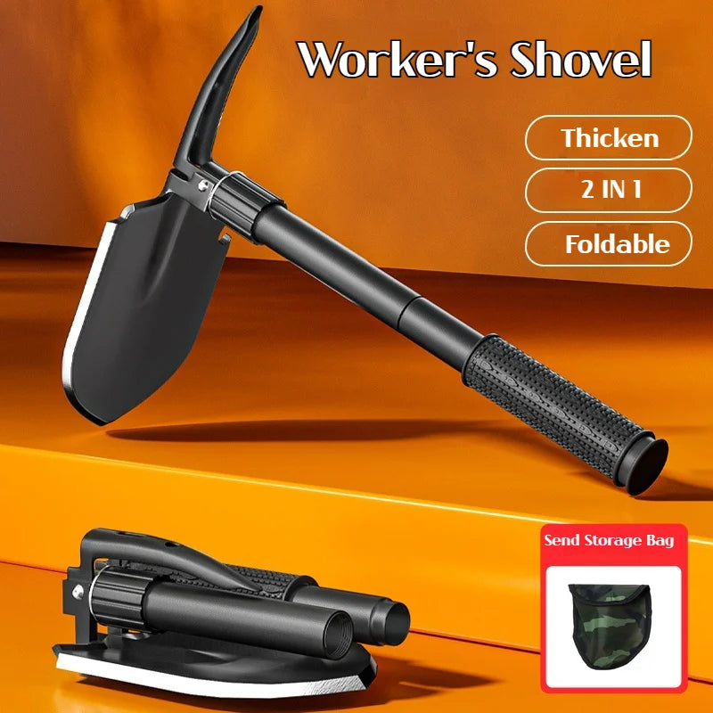 Multifunctional  shovel , Pickaxe and hoe three-in-one