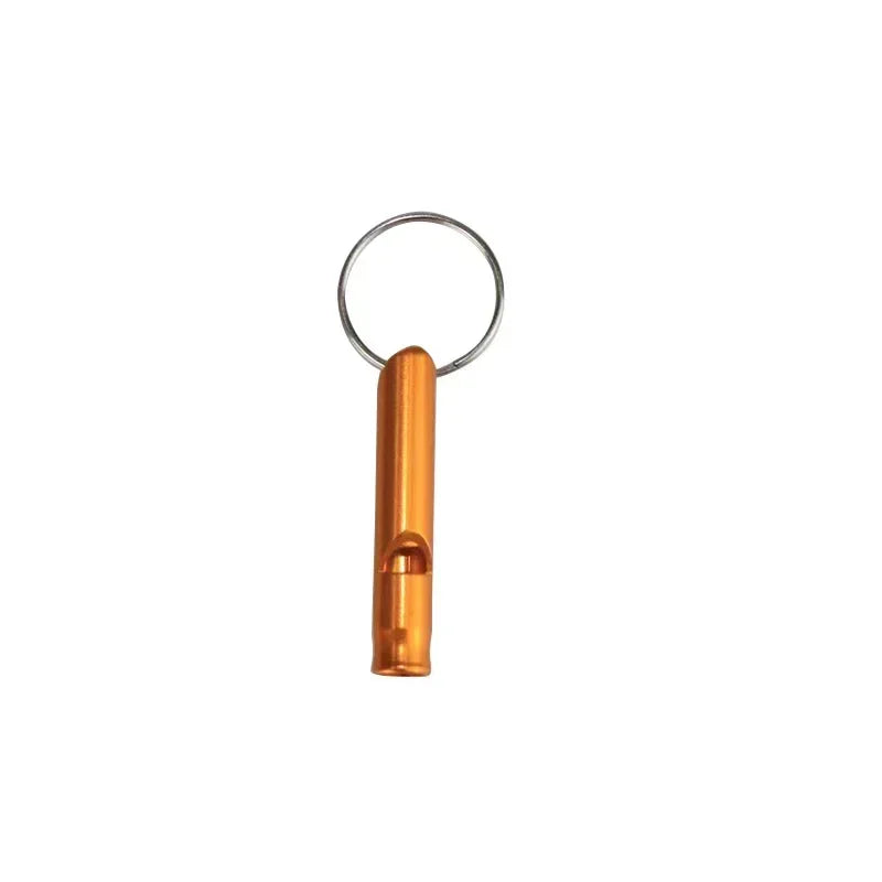 Mini Aluminum Alloy Survival Whistle – Keychain Emergency Whistle for Camping & Outdoors