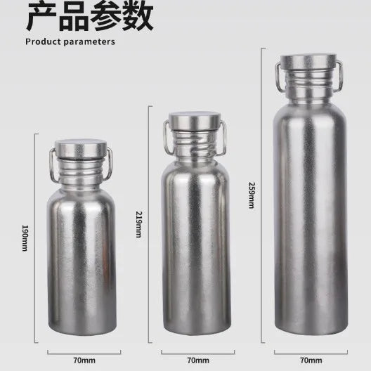 Titanium Water Bottle for Camping & Hiking