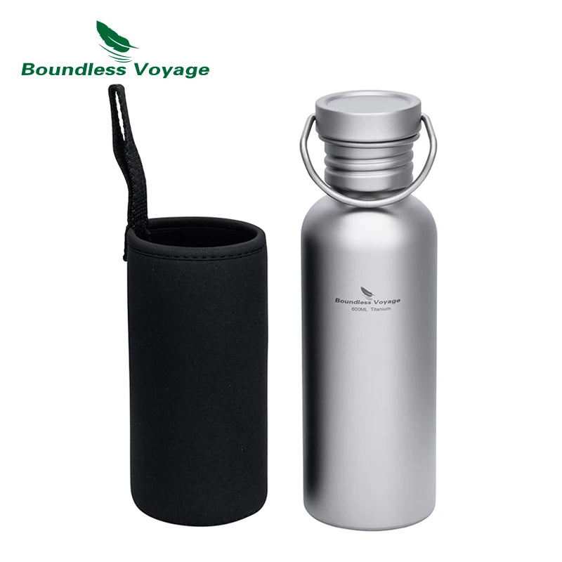 Boundless Voyage Wide-Mouth Titanium Water Bottle