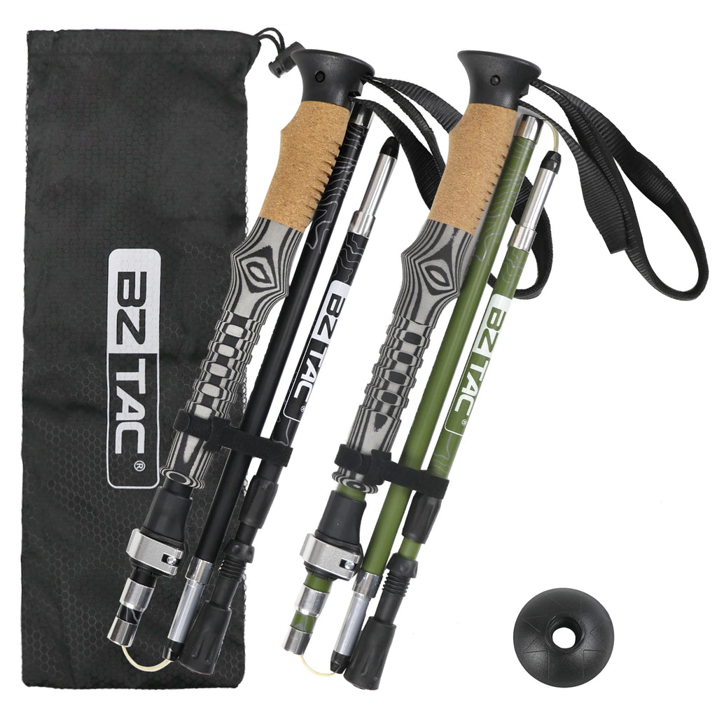 Foldable Trekking Poles – Lightweight Aluminum, Adjustable & Shock-Absorbing