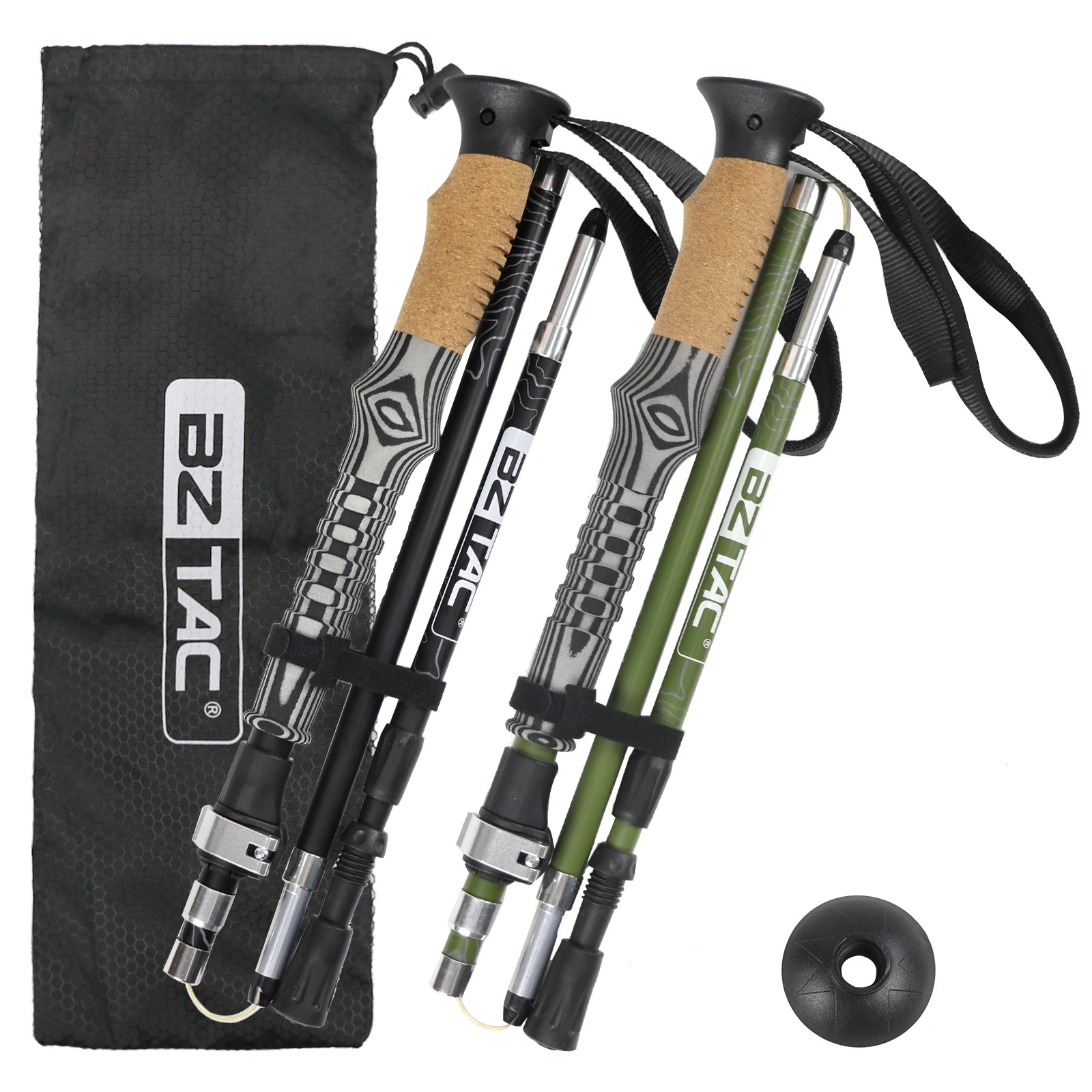 Foldable Trekking Poles – Lightweight Aluminum, Adjustable & Shock-Absorbing