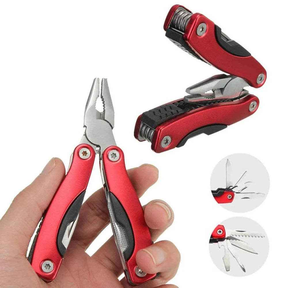9-in-1 Stainless Steel Multitool Pliers - Compact