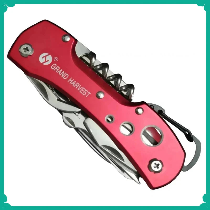 11-in-1 Stainless Steel Multitool Folding Knife