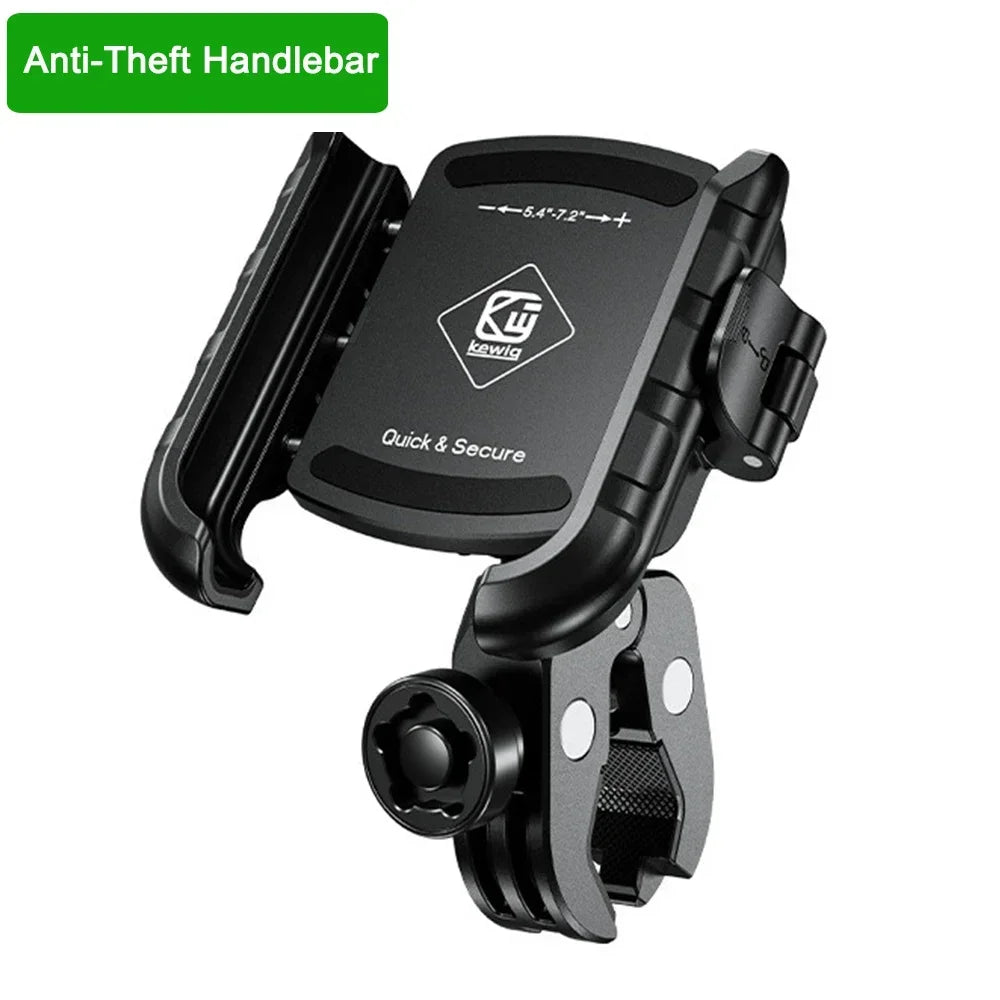 Apex Rush Aluminum Motorcycle Phone Mount - 1-Second Lock System