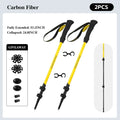 Carbon Fiber Trekking Poles with Anti-Shock - Pair