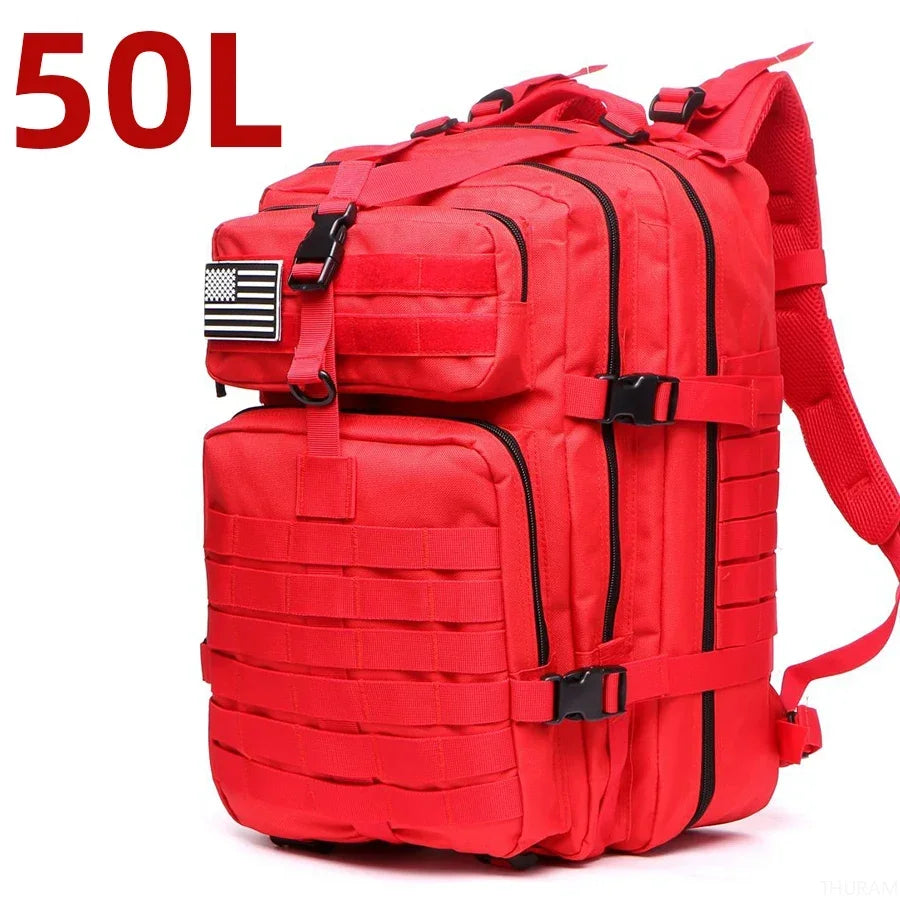 25L/50L Waterproof Tactical Backpack - Motorcycle Camping Hiking Rucksack