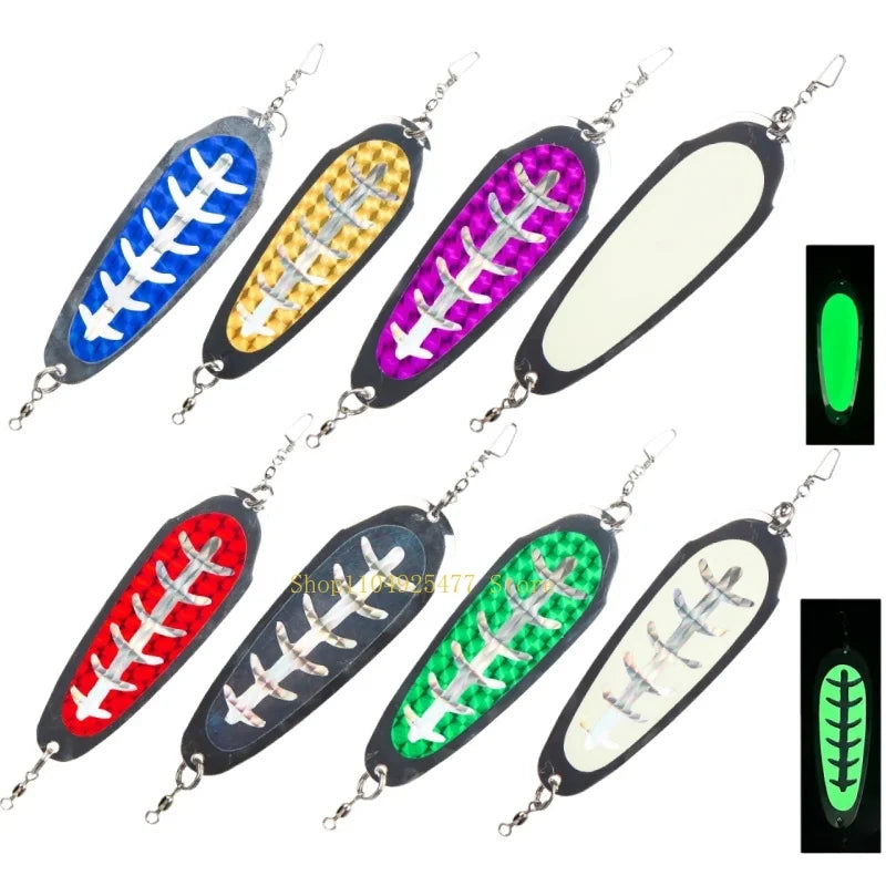 Rotating Metal Fishing Lure - 4.5"
