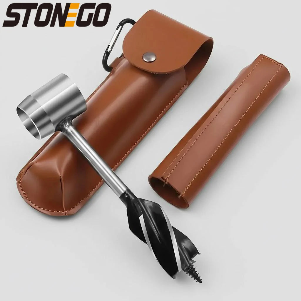 Bushcraft Multitool with Hand Drill - Camp Tool