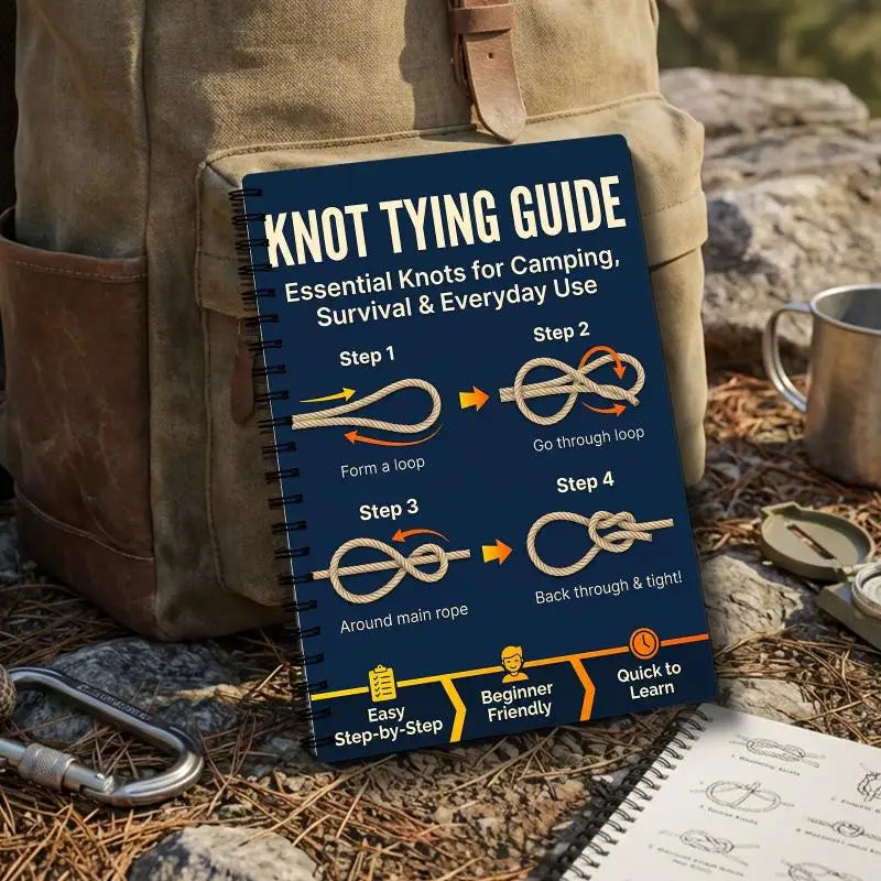 Illustrated Knot Tying Guide for Camping & Hiking