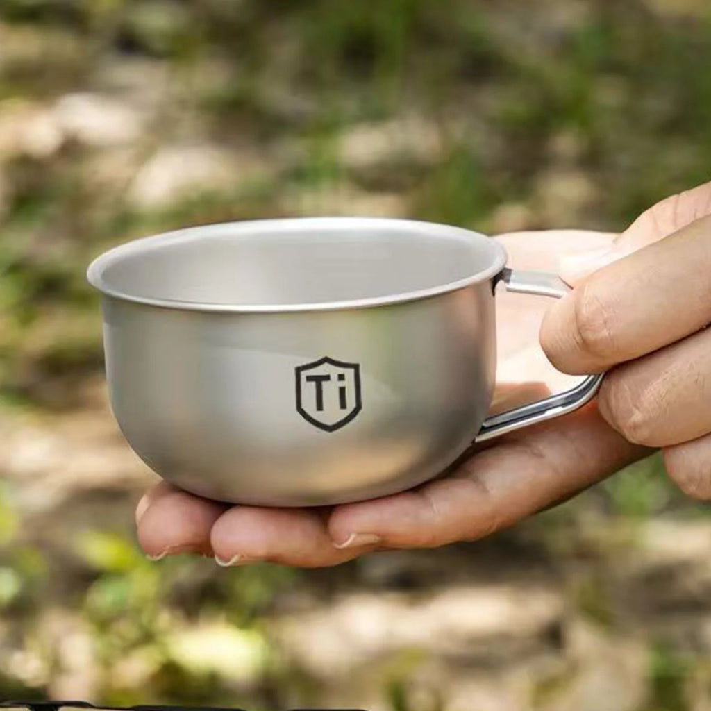 Double-Wall Titanium Camping Cup