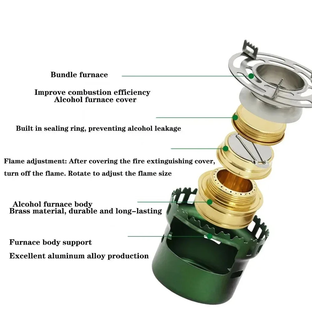Minimalist Portable Alcohol Burner