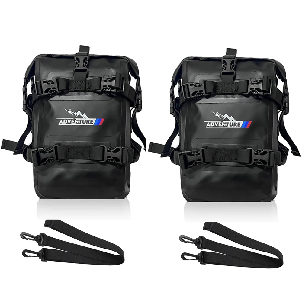 Waterproof Motorcycle Crash Bar Dry Bags (Set of 2)