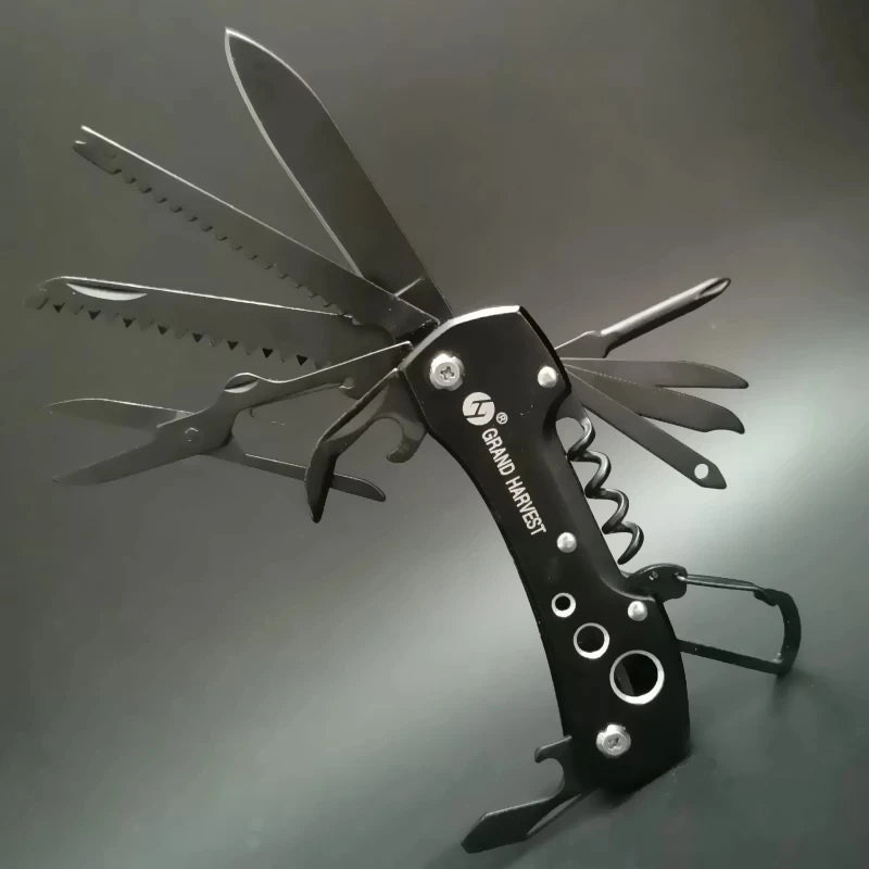 11-in-1 Stainless Steel Multitool Folding Knife