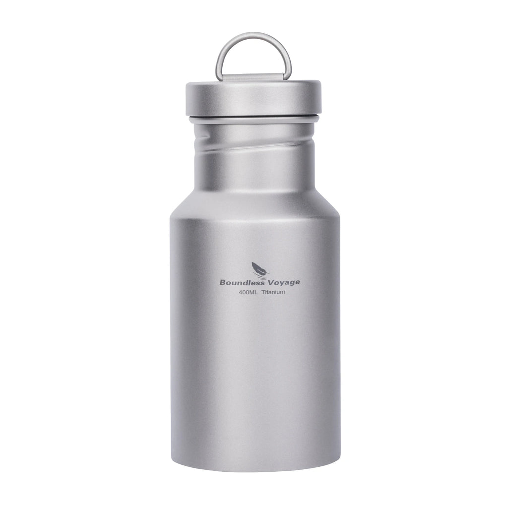 Boundless Voyage Titanium Water Bottle – Wide Mouth, Leak-Proof, Lightweight