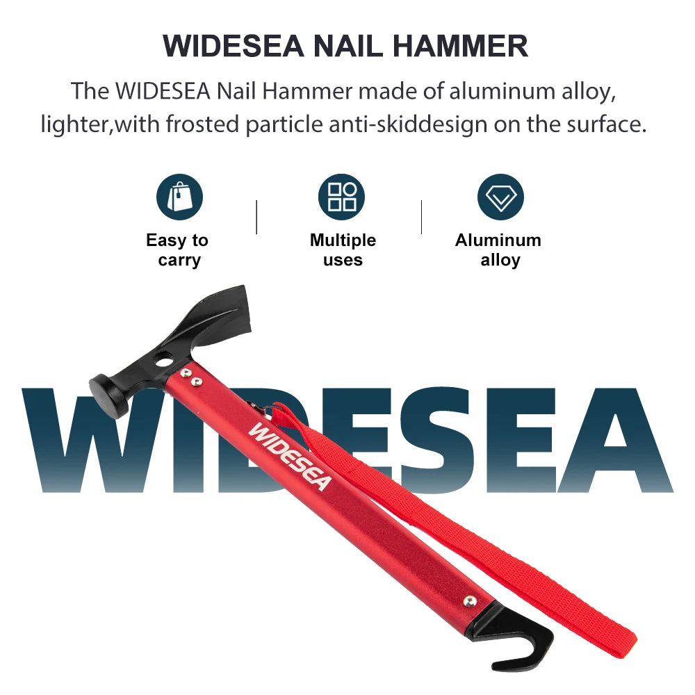 Widesea Camping Hammer- Aluminum Alloy Tent Stake Mallet