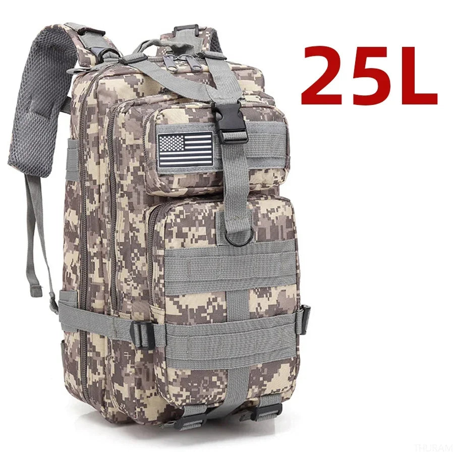 25L/50L Waterproof Tactical Backpack - Motorcycle Camping Hiking Rucksack