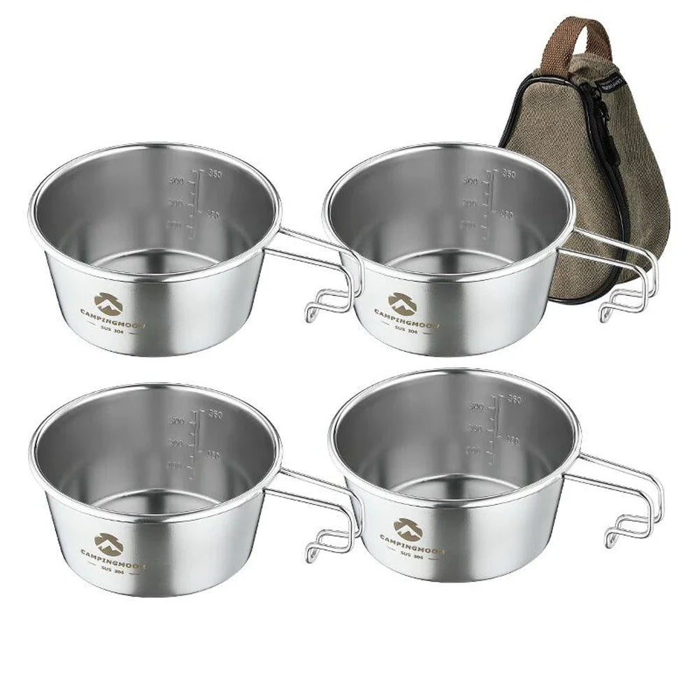 Stainless Steel Camping Bowl Set