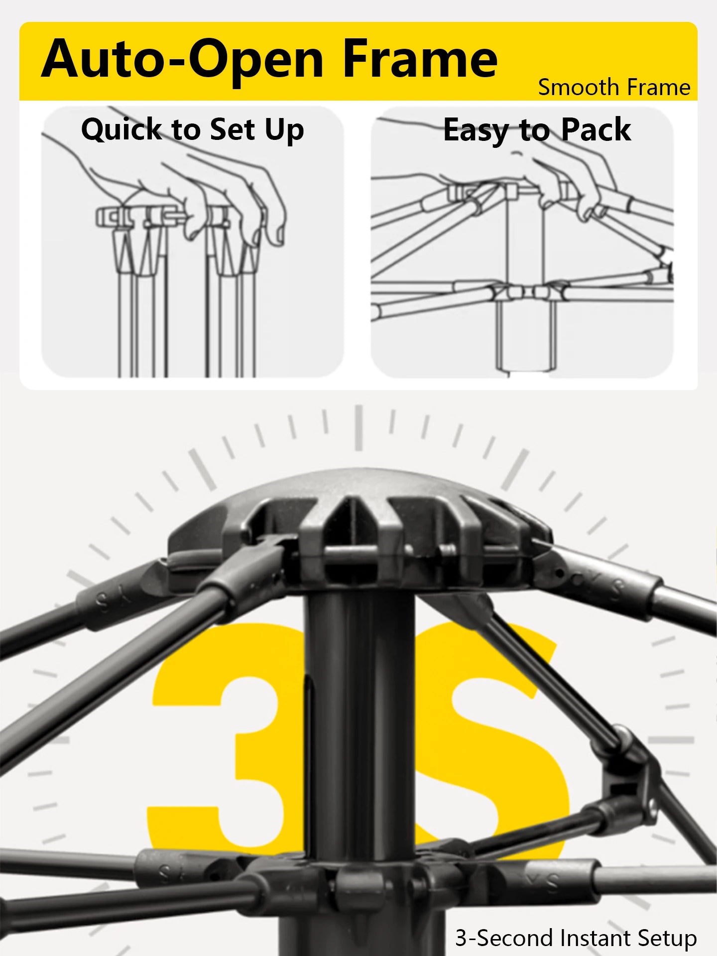 Pop-Up Solo Camping Tent - Instant Setup 1-Person Shelter