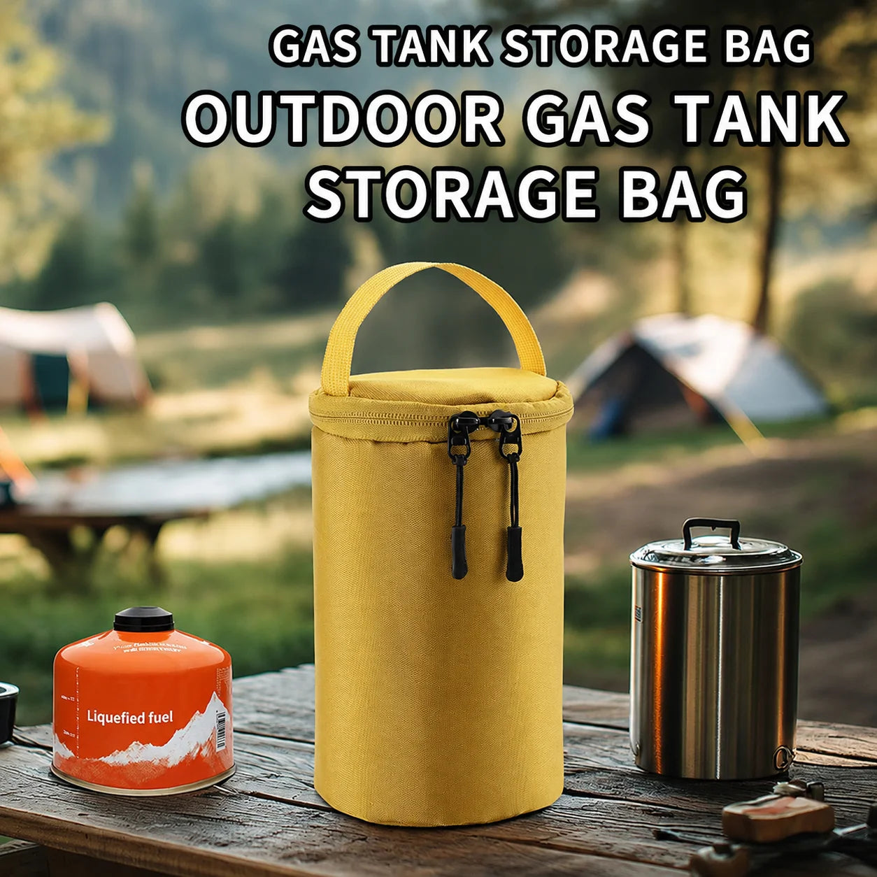 Gas Canister Storage Bag – Camping Lantern & Fuel Carrier | Shockproof & Portable
