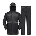 2-Piece Motorcycle Rain Suit with Reflective Strips